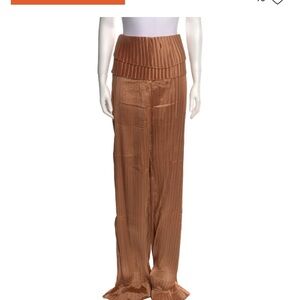 Andrea Iyamah Brown Wide Leg Pants